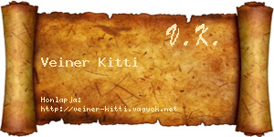 Veiner Kitti névjegykártya